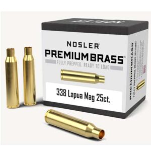 338 Lapua Mag Unprimed Rifle Brass 25 Count