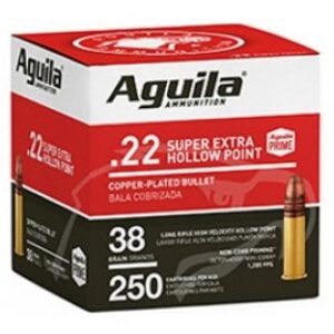 AGUILA .22 LR 38gr HV Hollow Point 250RD box