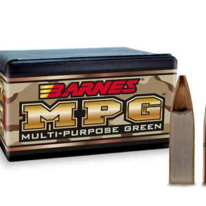 Barnes Multi-Purpose Green (MPG) Bullets 22 Caliber (224 Diameter) 55 Grain Hollow Point Lead-Free Box of 100