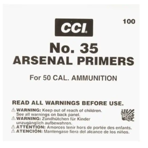 CCI 50 BMG Primers #35 Box of 500 (5 Trays of 100)
