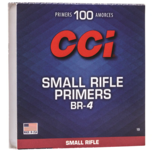 CCI Small Rifle Bench Rest Primers #BR4 Box of 1000 (10 Trays of 100)