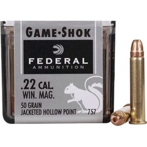 Federal .22 WMR 50 Grain Jacketed Hollow Point 50rd - Ammo