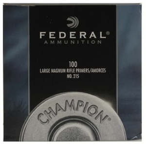Federal Large Rifle Magnum Primers #215 Box of 1000 (10 Trays of 100)