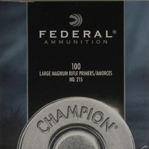 Federal Large Rifle Magnum Primers #215 Box of 1000 (10 Trays of 100)