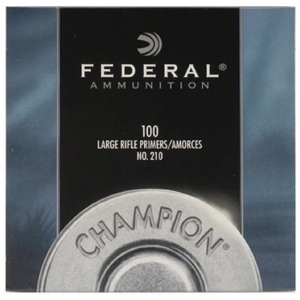 Federal Large Rifle Primers #210 Box of 1000 (10 Trays of 100)