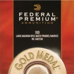 Federal Premium Gold Medal Large Rifle Magnum Match Primers #215M Box of 1000 (10 Trays of 100)