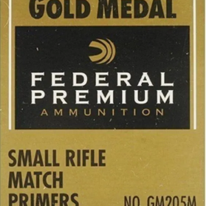 Federal Premium Gold Medal Small Rifle Match Primers #205M Box of 1000 (10 Trays of 100)