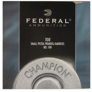 Federal Small Pistol Primers #100 Box of 1000 (10 Trays of 100)