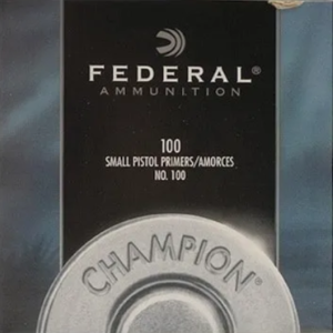 Federal Small Pistol Primers #100 Box of 1000 (10 Trays of 100)