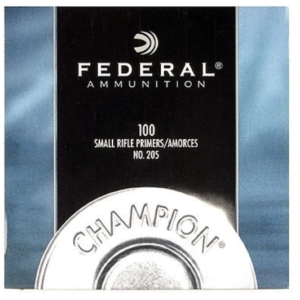 Federal Small Rifle Primers #205 Box of 1000 (10 Trays of 100)