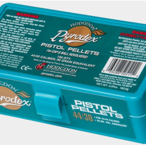 Hodgdon Pyrodex Black Powder Substitute 44 Caliber 30 Grain Pellets Package of 100