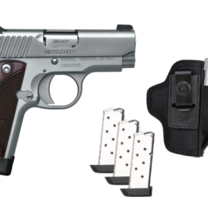 Kimber Micro 380 ACP Stainless Ready to Carry Package with Three Magazines and DeSantis Pro Stealth Holster