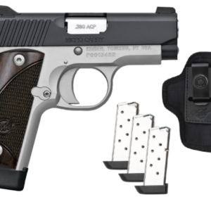 Kimber Micro 380 ACP Two-Tone Ready to Carry Package with Three Magazines and DeSantis Pro Stealth Holster