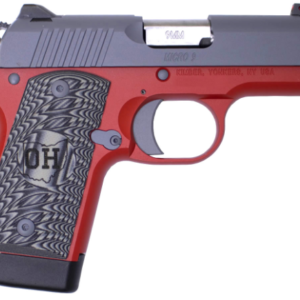 Kimber Micro 9 9mm Matte Grey Slide and Matte Red Frame Special Edition Pistol