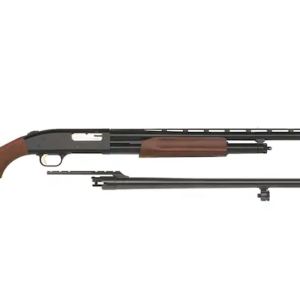 Mossberg 500 Field/Deer Combo 12 Gauge Pump Action Shotgun 28/24" Barrel Blued and Wood Adjustable