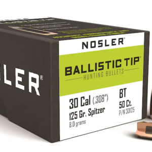 Nosler Ballistic Tip Hunting Bullets Spitzer Boat Tail Box of 50