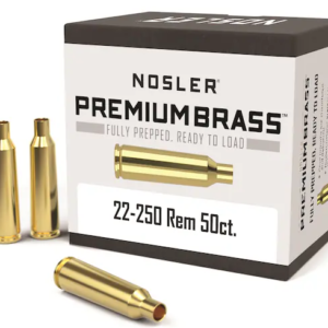 Nosler Custom Brass 22-250 Remington Box of 50