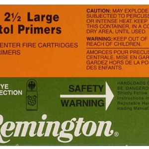 Remington Large Pistol Primers #2-1/2 Box of 1000 (10 Trays of 100)