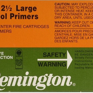 Remington Large Pistol Primers #2-1/2 Box of 1000 (10 Trays of 100)