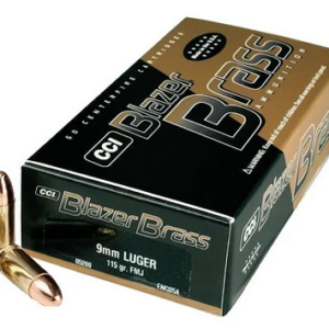 CCI Blazer Brass 5200 9MM 115 Grain FMJ 50/bx