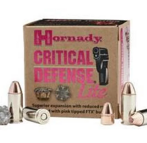 HORNADY CRITICAL DEFENSE 9MM LITE 100gr 25RD BOX