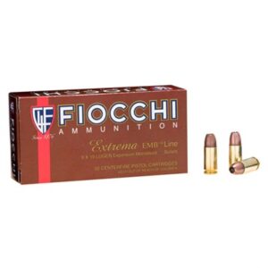 Fiocchi Non Toxic 9mm 92gr EMB 50/bx (50 rounds per box)