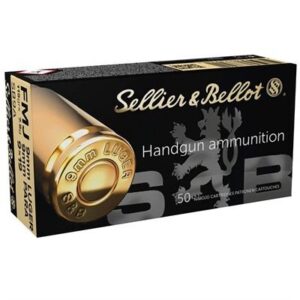S+B AMMO 9MM LUGER/9MM PARA 115G white box
