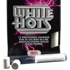 Buy IMR White Hots Black Powder Substitute 50 Caliber #209 Primer Pre-Formed Charges Pack of 72 Online