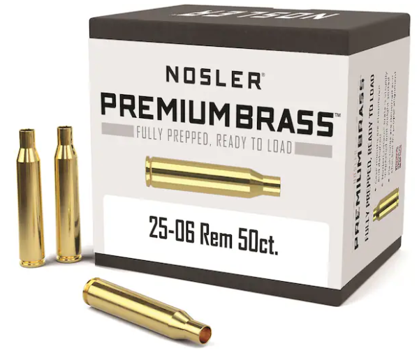 Buy Nosler Custom Brass 25-06 Remington Box of 50 Online