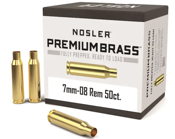 Buy Nosler Custom Brass 7mm-08 Remington Box of 50 Online