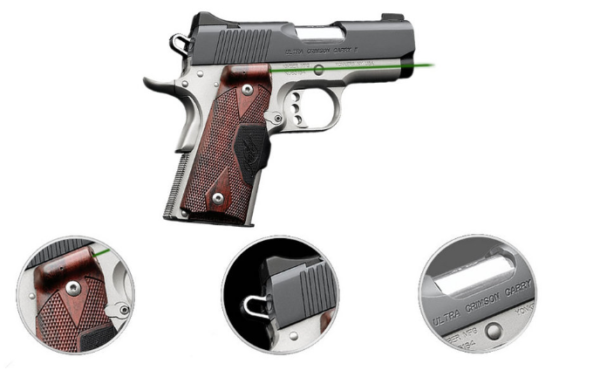 Buy Kimber Ultra Crimson Carry II 45 ACP 1911 Pistol with Green Crimson Trace Lasergrip