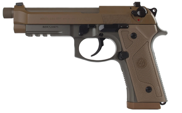 Beretta M9A3 9mm Full-Size Flat Dark Earth Centerfire Pistol with Five Magazines