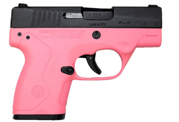 Beretta Nano 9mm Centerfire Pistol with Pink Frame