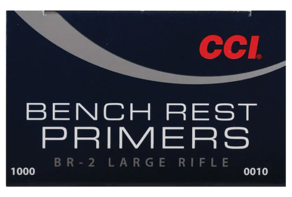 CCI Large Rifle Bench Rest Primers #BR2 Box of 1000 (10 Trays of 100)