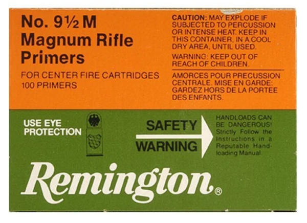 Remington Large Rifle Magnum Primers #9-1/2M Box of 1000 (10 Trays of 100)