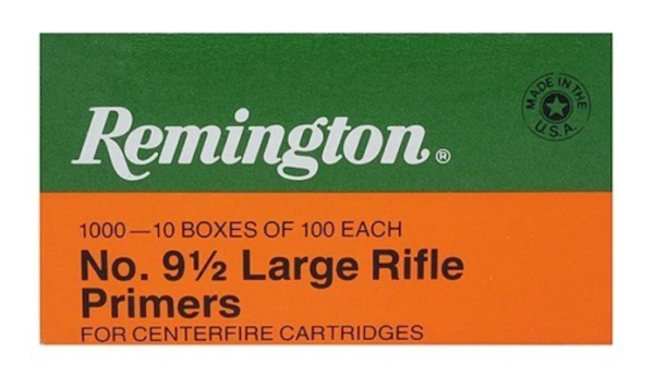 Remington Large Rifle Primers #9-1/2 Box of 1000 (10 Trays of 100)