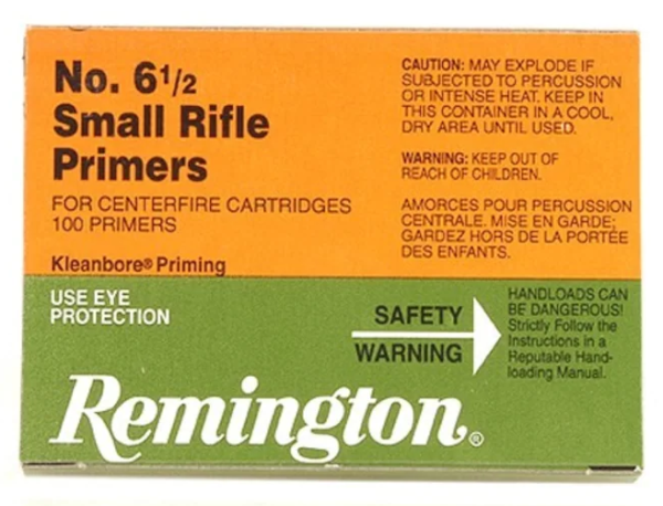 Remington Small Rifle Primers #6-1/2 Box of 1000 (10 Trays of 100)