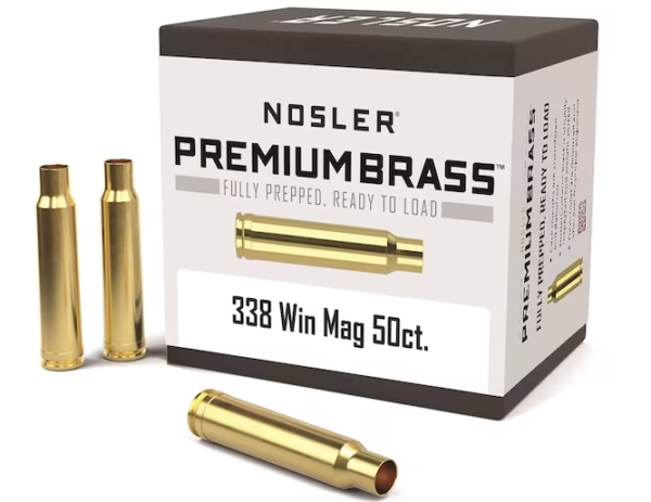 buy Nosler Custom Brass 338 Winchester Magnum Box of 50