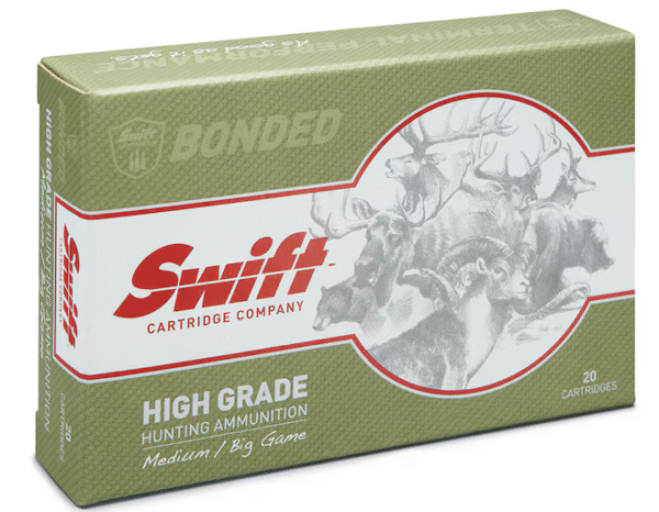 Buy Swift High Grade Big Game Hunting 338 Winchester Magnum Ammo 250 Grain Swift A-Frame Bonded Round Nose Box of 20