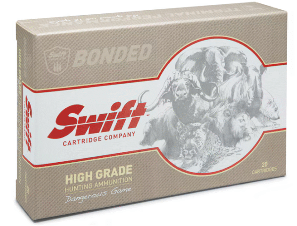 Buy Swift High Grade Dangerous Game Hunting 375 H&H Magnum Ammo 300 Grain Swift A-Frame Bonded Round Nose Box of 20