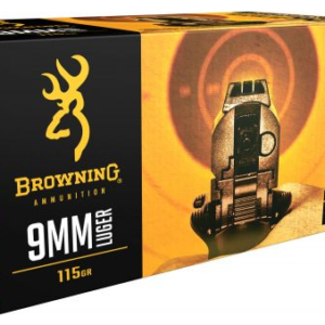 Browning Training & Practice 9mm 115 GR Full Metal Jacket 100 Bx/ 5 Cs (Value Pack)