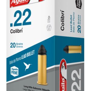 AGUILA .22 LR COLIBRI 20GR LEAD RN 50rd box