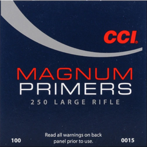 CCI Large Rifle Magnum Primers #250 Box of 1000 (10 Trays of 100)