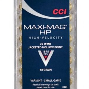 CCI Maxi-Mag .22 MAG 40gr Hollow Point 50rd box - Ammo