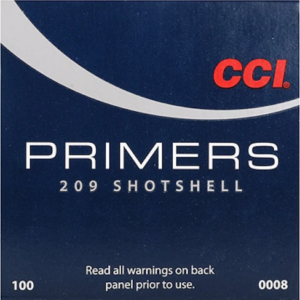 CCI Primers #209 Shotshell Box of 1000 (10 Trays of 100)