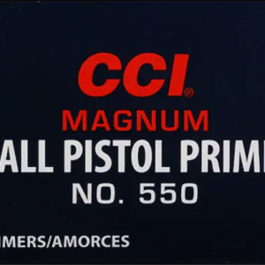 CCI Small Pistol Magnum Primers #550 Box of 1000 (10 Trays of 100)