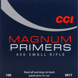 CCI Small Rifle Magnum Primers #450 Box of 1000 (10 Trays of 100)