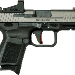 Canik TP9 Elite SC Semi-Automatic Pistol 9mm Luger 3.6" Barrel 12-Round Tungsten Black with Shield SMS2 Optic