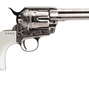 Cimarron Firearms George Patton Revolver 45 Colt (Long Colt) 4.75" Barrel 6-Round Nickel Ivory
