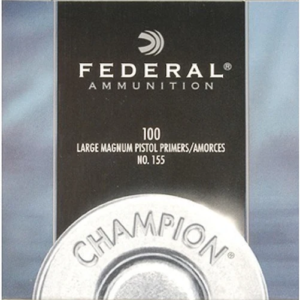 Federal Large Pistol Magnum Primers #155 Box of 1000 (10 Trays of 100)